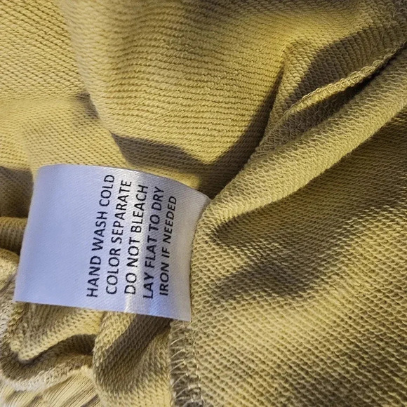 Gilli distressed‎ hem mustard colored lounge women shorts SZ Small - Picture 12 of 14